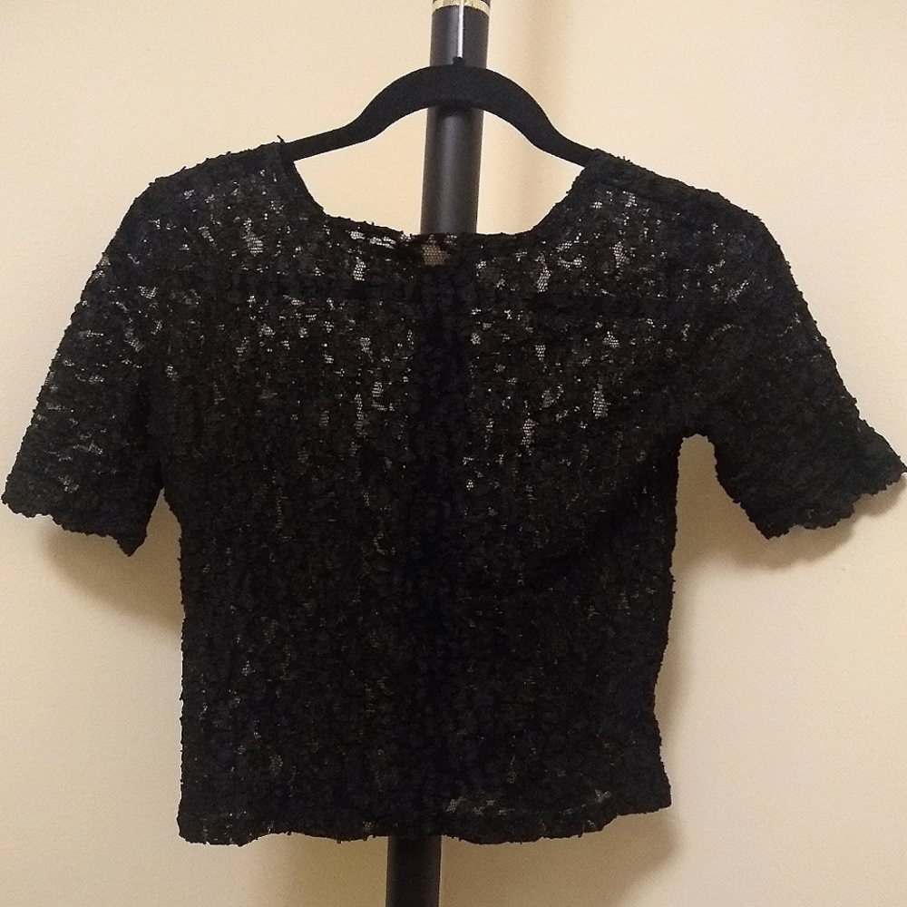 Black lace shirt